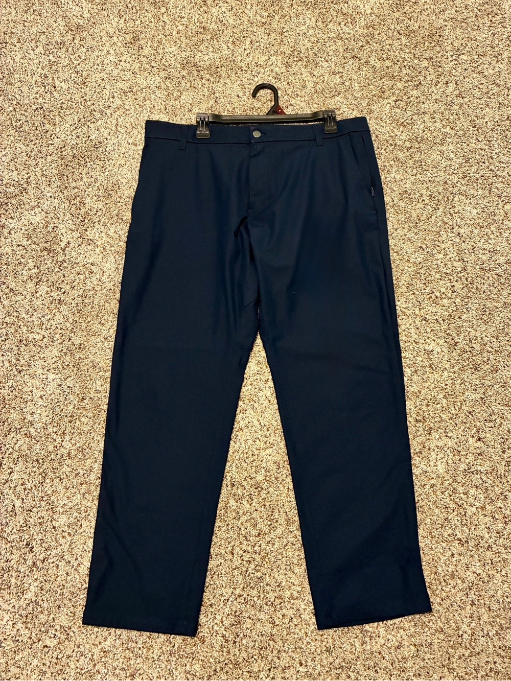 lululemon athletica Men's Dark Blue Dress Pants - Straight Fit